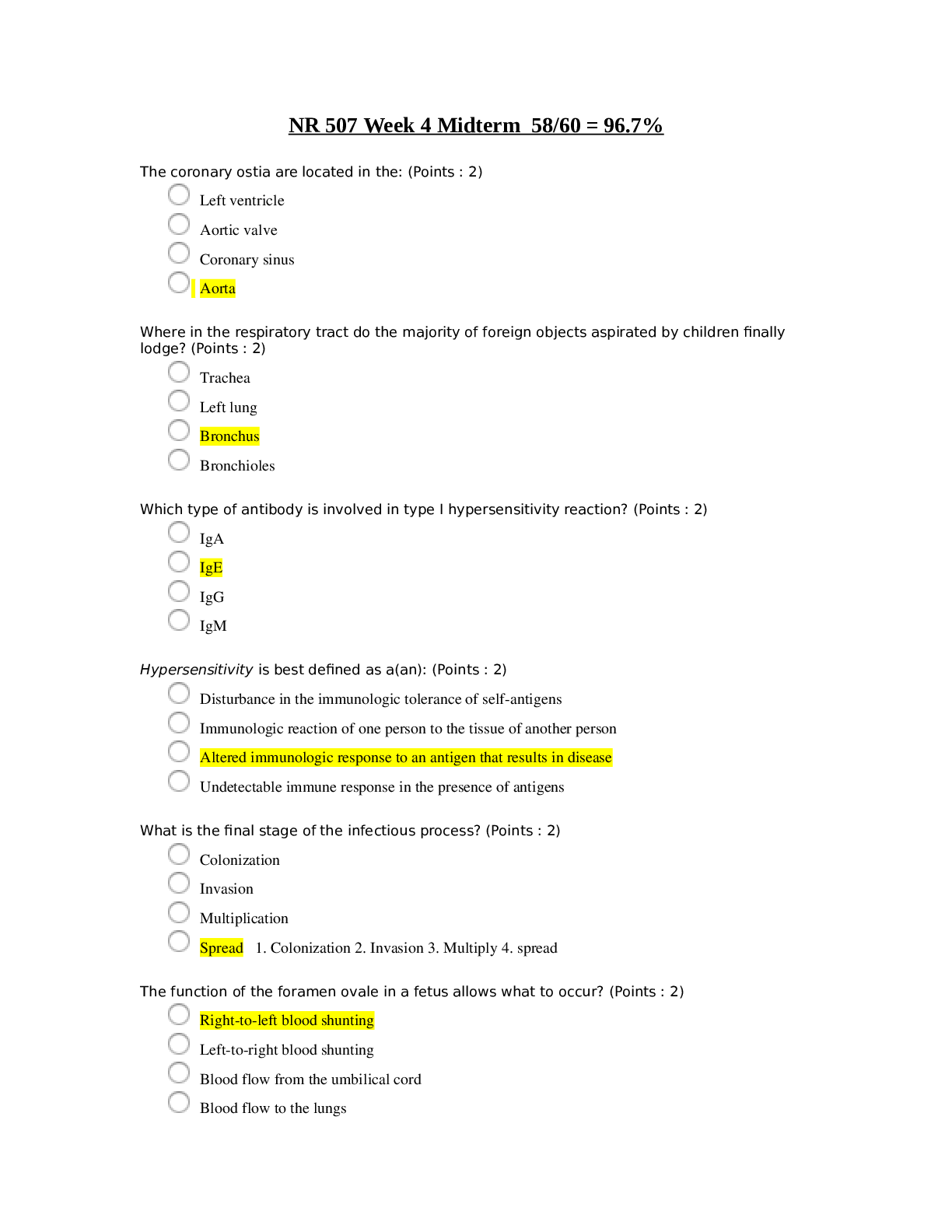 Preview image of |SOLVED|NR-507 Advanced Pathophysiology Week 4 Midterm document